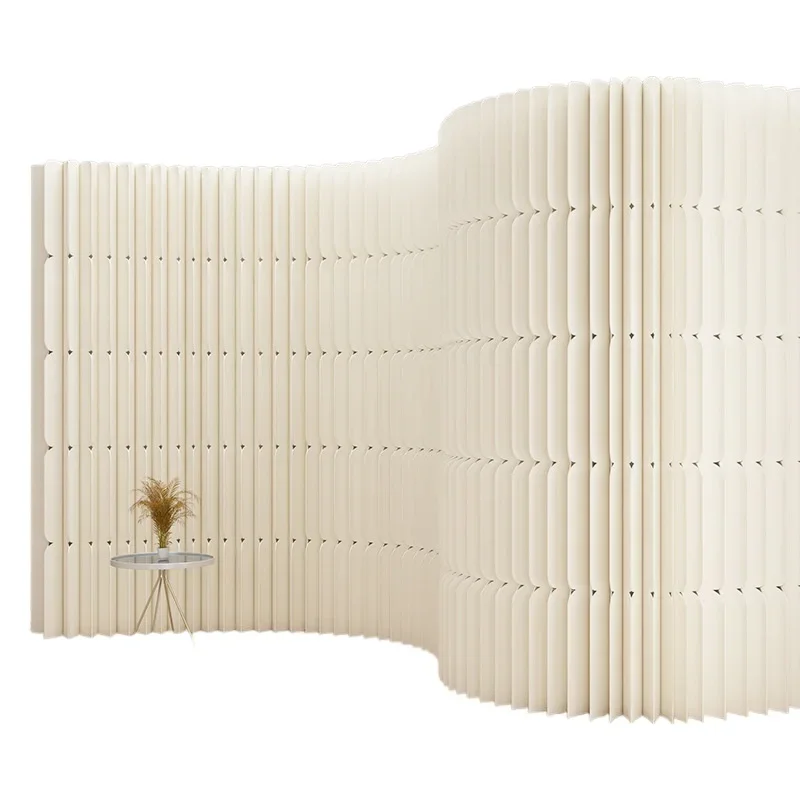 

Partition living room entrance foldable partition paper office simple self-installed partition wall