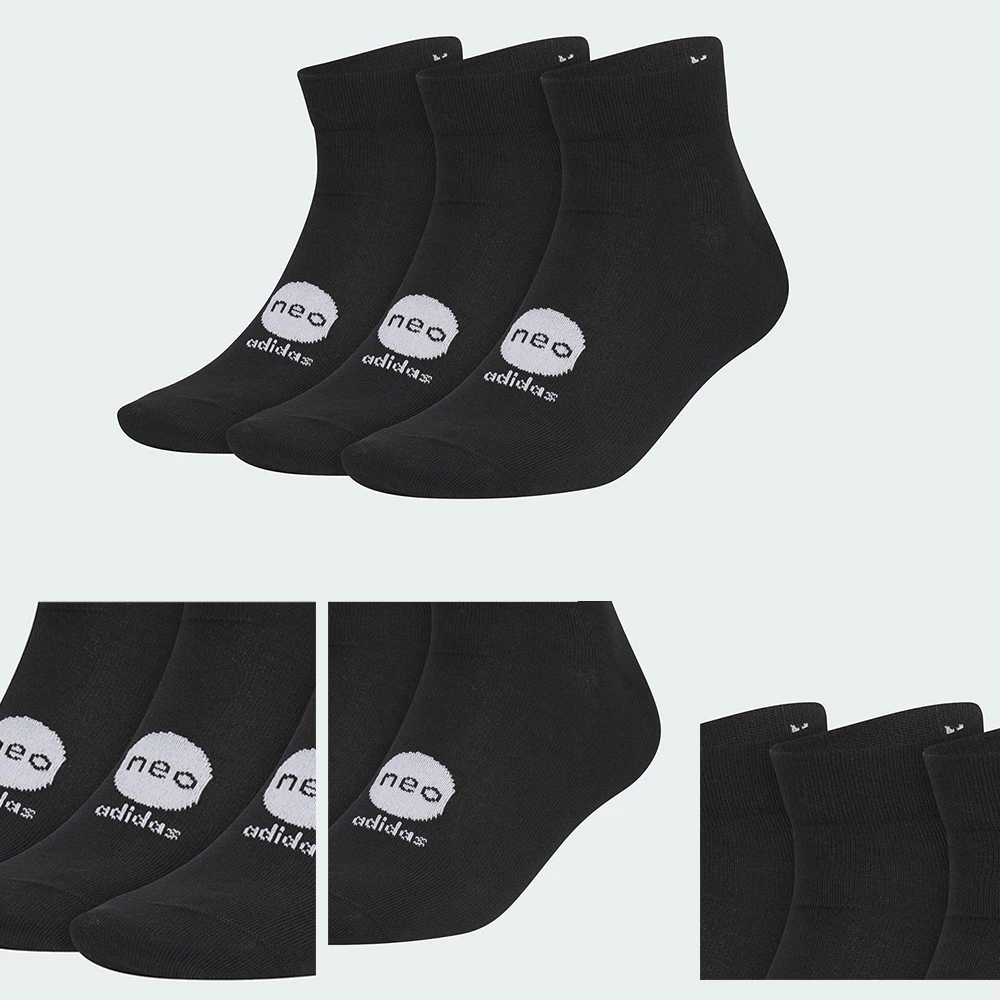 

Adidas Socks Men Women 3 Pairs Breathable Antibacterial Athletic Socks Ankle Crew Sports Socks for Running Gym Training Casual
