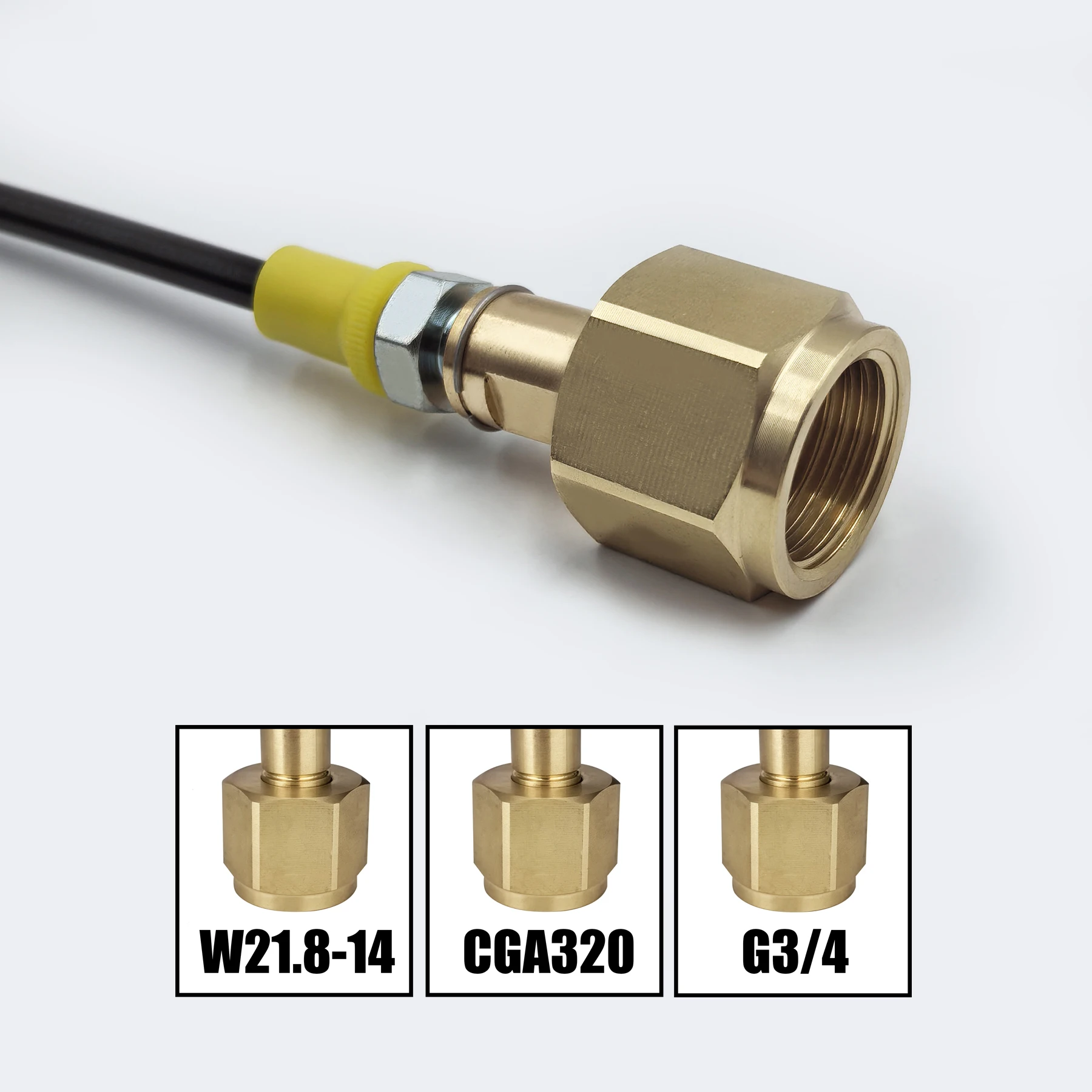 Kit adaptador de llenado CO2 externo para bebidas carbonatadas