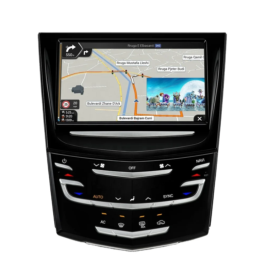 8 Inch Motorized Faceplate Storage Compartment for Cadillac Stereo Android Car Multimedia Player