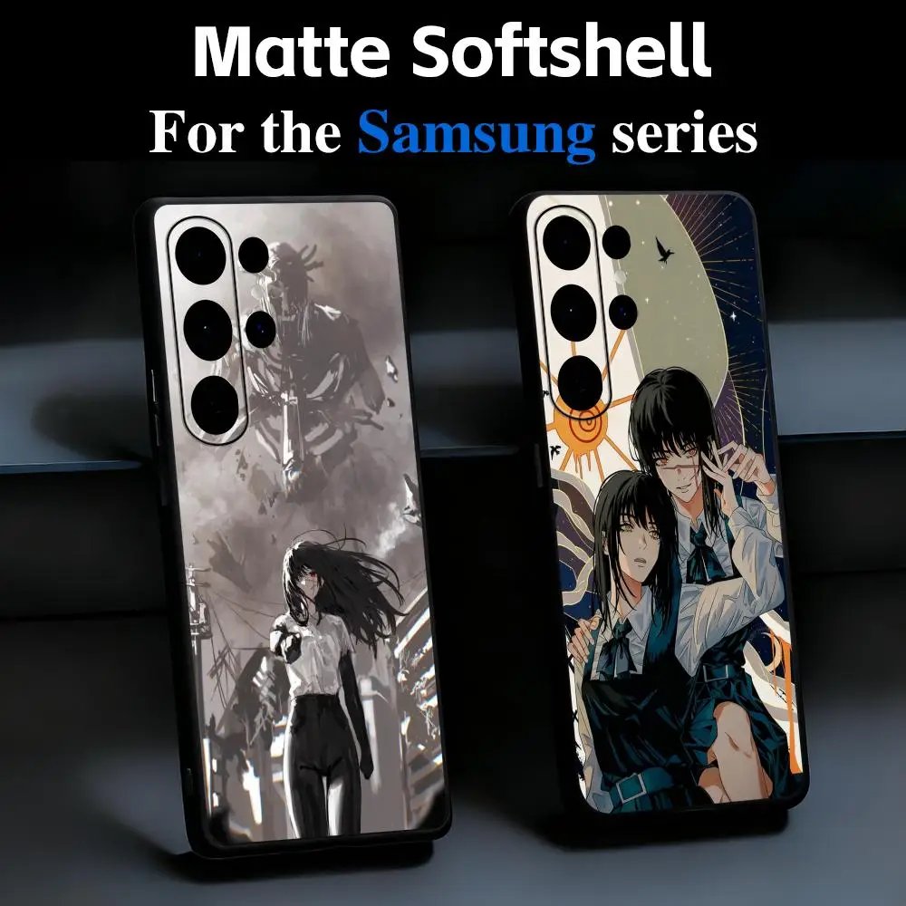 Asa Mitaka War Devil Phone Case For Samsung Galaxy S26 S25 S24 S23 S22 S21 Plus Ultra Fold A Soft Black