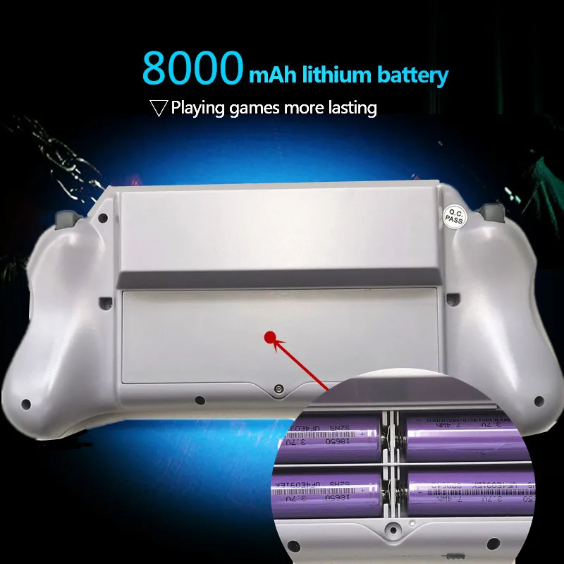 16bit 7inch big screem HD ULTRA SNES POCKET RETROAD 5PLUS Video Game Console handheld game player 2.4G Wireless controllers