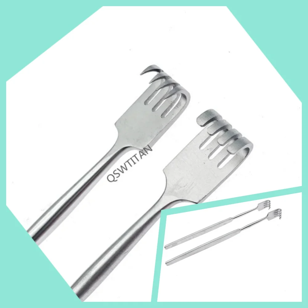 Small Animals Pull Hook Skin Retractor Veterinary Surgical  Instruments