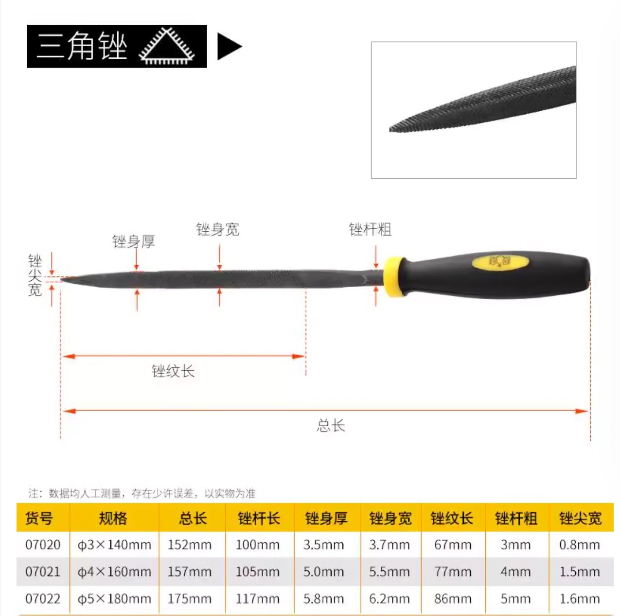

BESTIR bearing steel flat-head pointed flat triangular pointed square half-round file 3x140mm 4x160mm 5x180mm mould Fixture tool