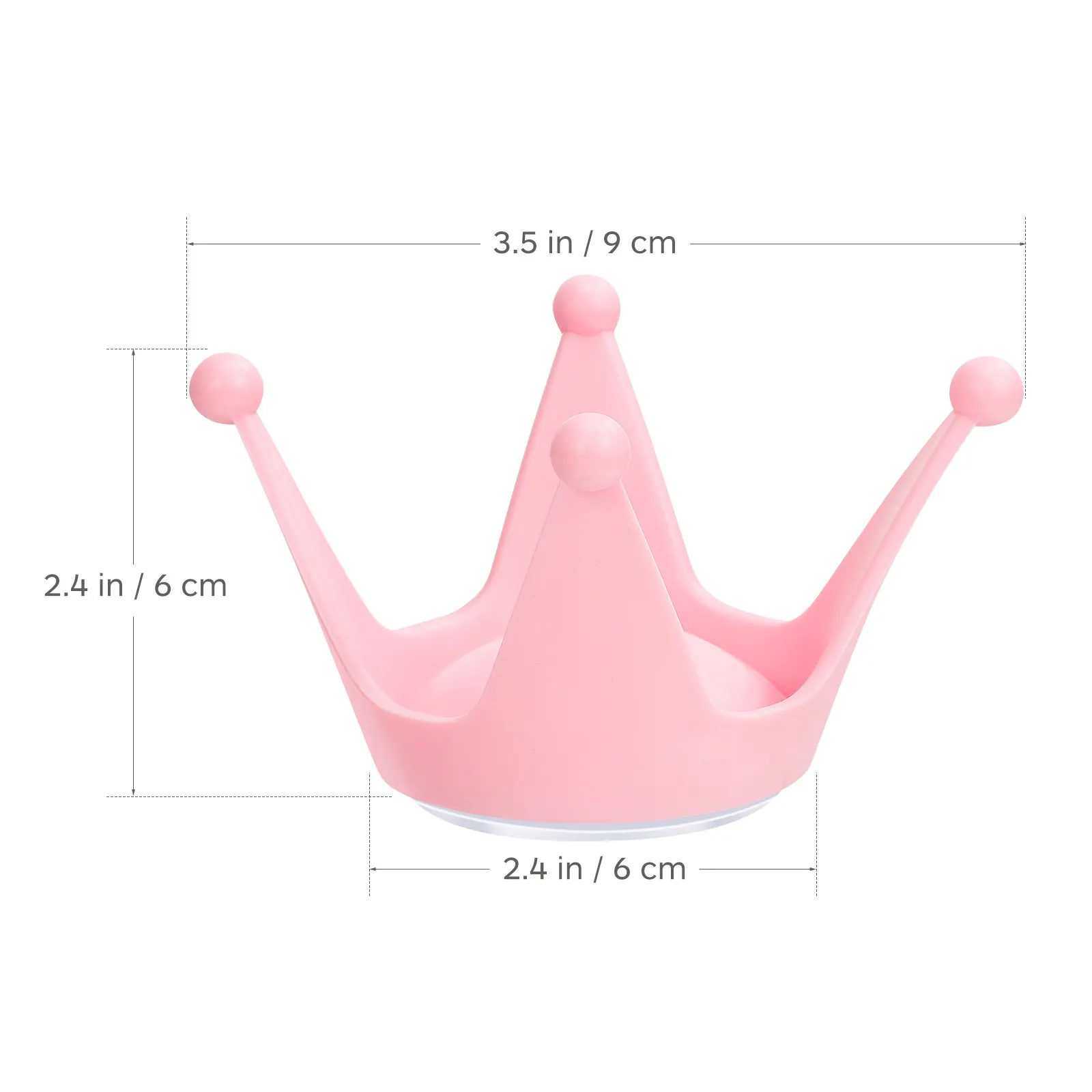 1Pcs Suction Cup Decoration Silicone Double Suction Cup Motorbike Ornament Bright Pink Color