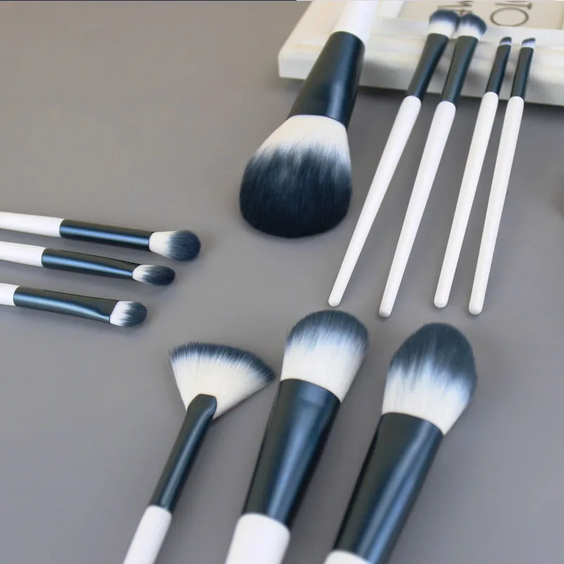 Joact New 11 Light Blue Makeup Brush Soft Hair Set Full Set Of Eye Shadow Powder Blush Brush Beauty Tools