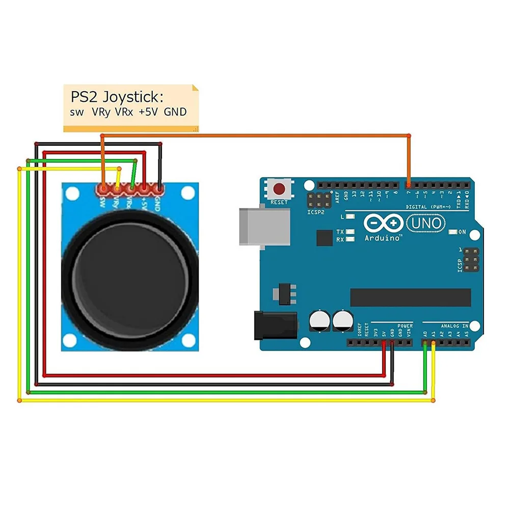 Creative Projects Joystick Module Module KY-023 Joystick Module DC 3.3V To 5V Operation 5-Pin Interface Design