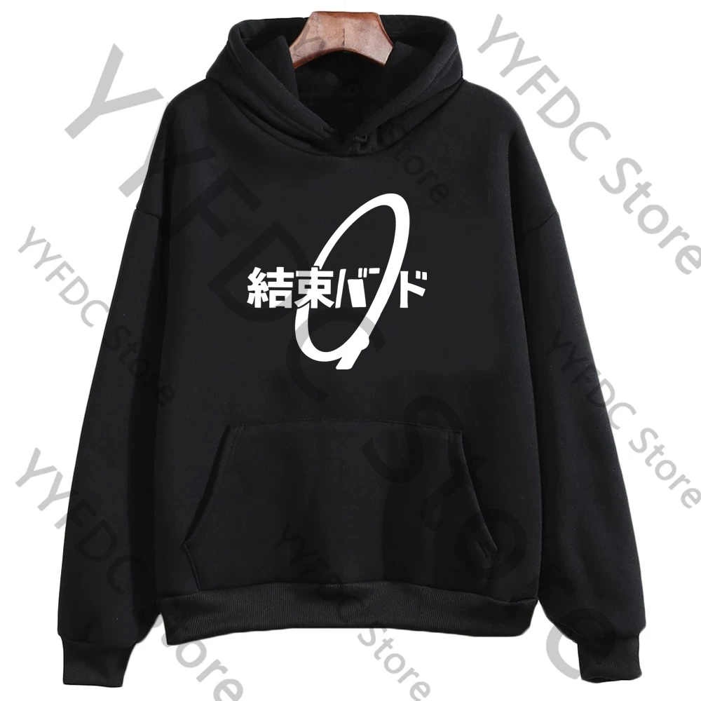 Anime Bocchi The Rock Hoodies Ijichi Nijika Same Hoodie Men Women Winter Warm Pullovers Harajuku Fashion Kessoku Band Sweatshirt