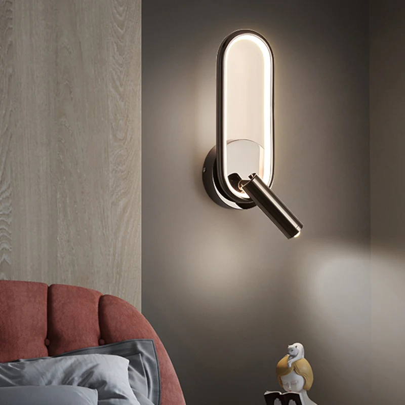 Fumi  Wall Light LED Wall Sconce with On/Off Switch, Metal Wall Sconces Lights Light Fixture for Bathroom, Powder Room, Living R