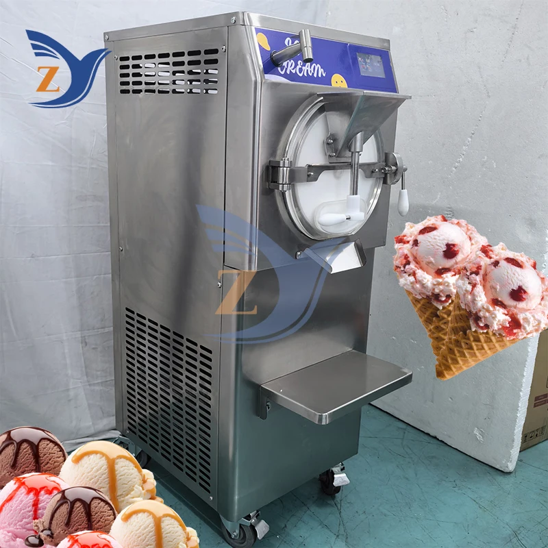 Hard Ice Cream Maker Machine ZY-38-2 Commercial Production Equipment Milk Tea Shop Automatic 60L/H Stall Buffet Restaurant