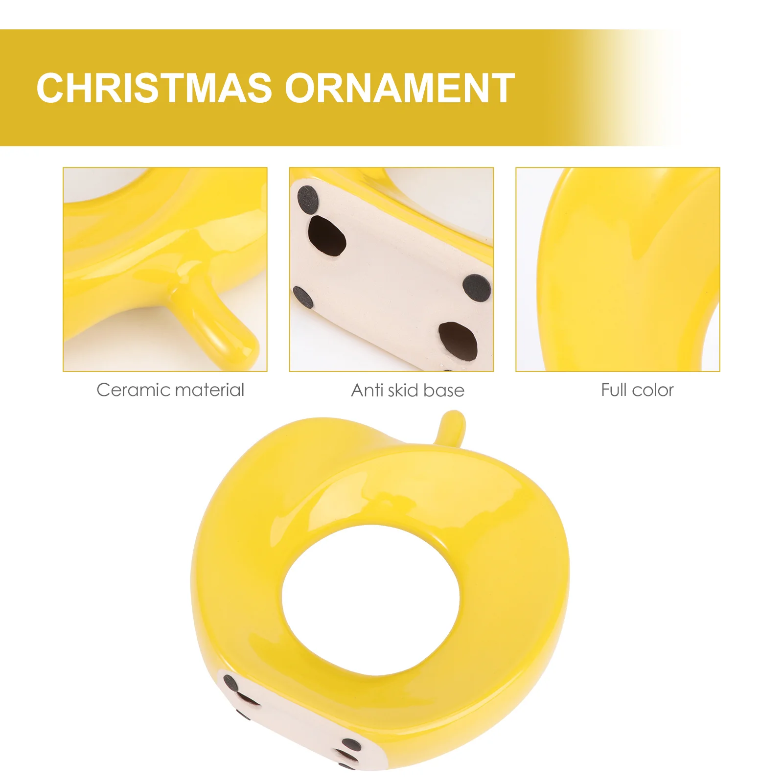 1 قطعة الحرف الخزفية على شكل التفاح زخرفة عيد الميلاد تصميم فريد من نوعه مهرجان ديكور المنزل الزينة الإبداعية هدية السيراميك