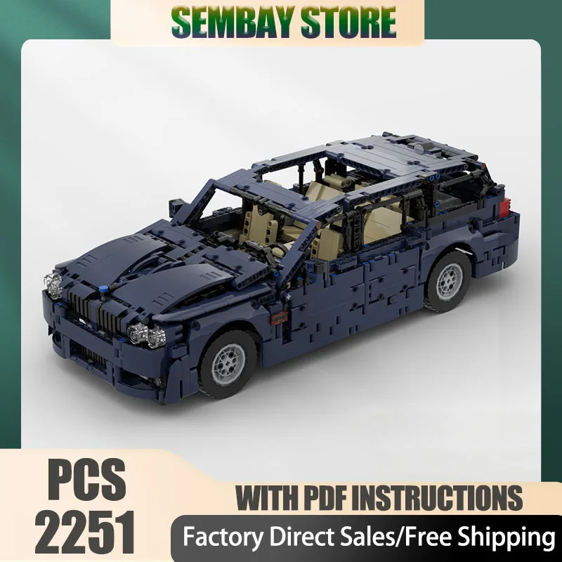 

City Cars Model Moc Building Bricks Modular 3 Series Motorhome (E91 LCI) Technology Blocks Christmas DIY Toy Construction Gifts
