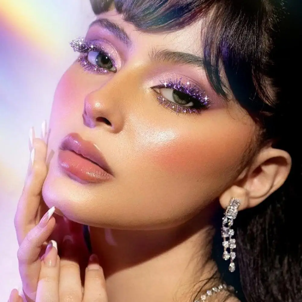 ダイヤモンドシャインマスカラ防水グリッターボリュームカールマスカラまつげ速乾持続シマーファッショナブルセクシーメイクアップ