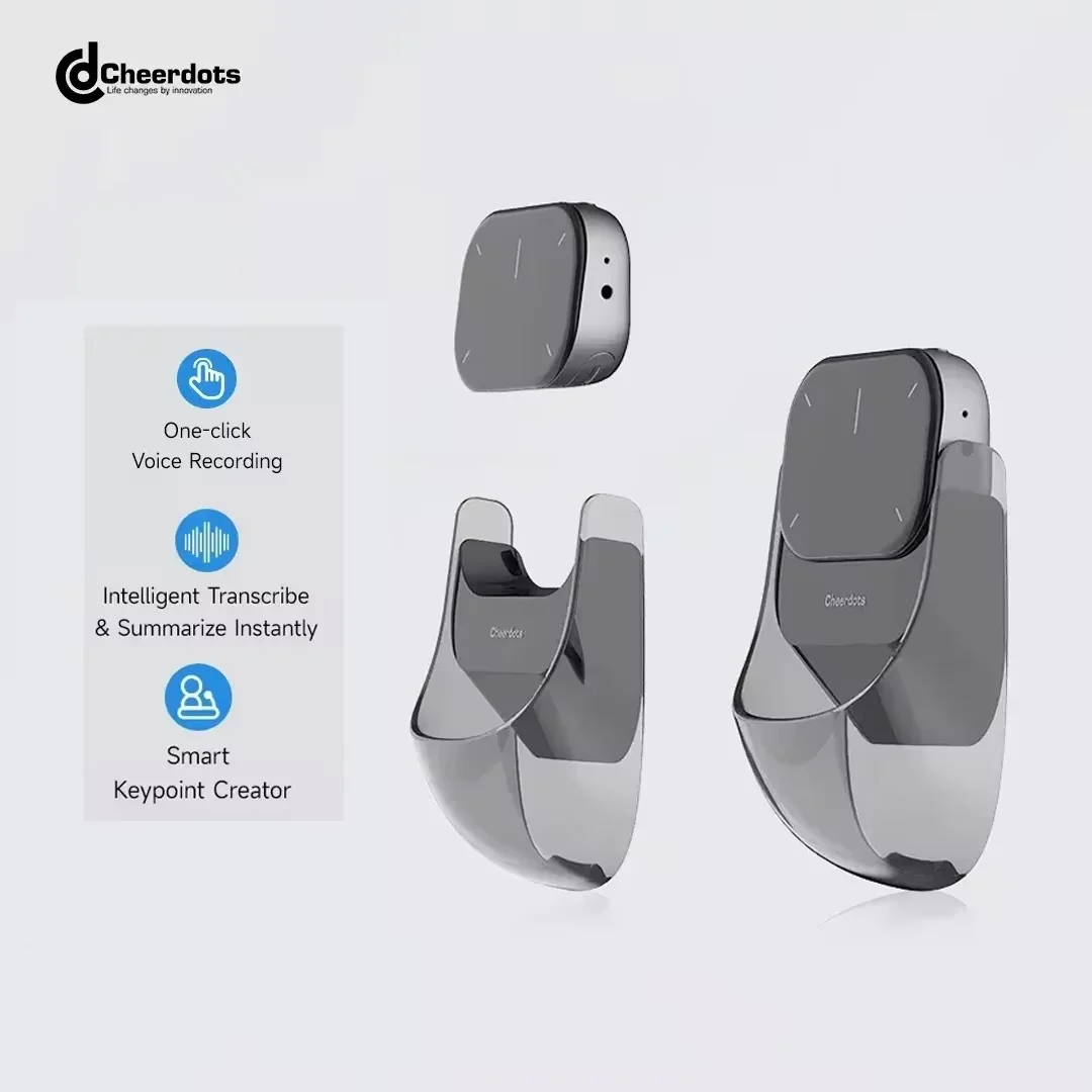 Cheerdots 2 Detachable Air Mouse Wireless Touchpad All-in-one Pocket AI Recording ChatGPT Enabled Mouse Customized Gaming Mouse