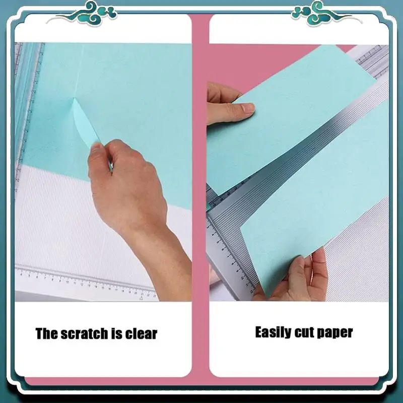 سهلة الاستخدام 12X12 بوصة قطع الورق الحرفية قابلة للطي التجعيد الة قطع الورق قابلة للطي وتسجيل لتغطية الكتب وصندوق الهدايا والصور #1