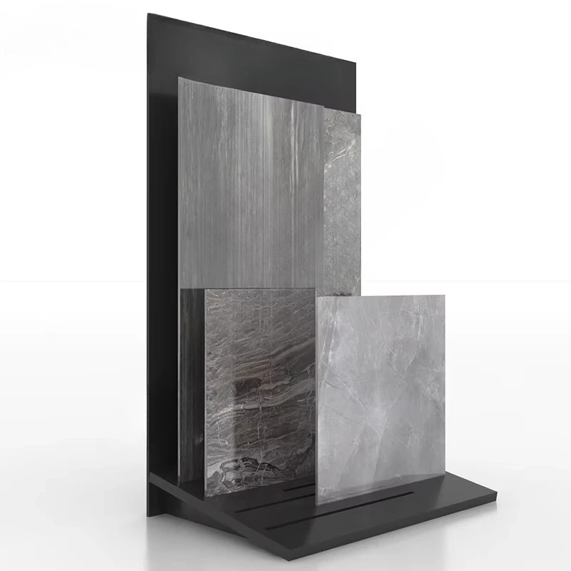 

&c Customized Heavy Duty Industrial White Ceramic Tile Slots Decorative Stone Quartz Marble Display Wood Flooring Rack Display
