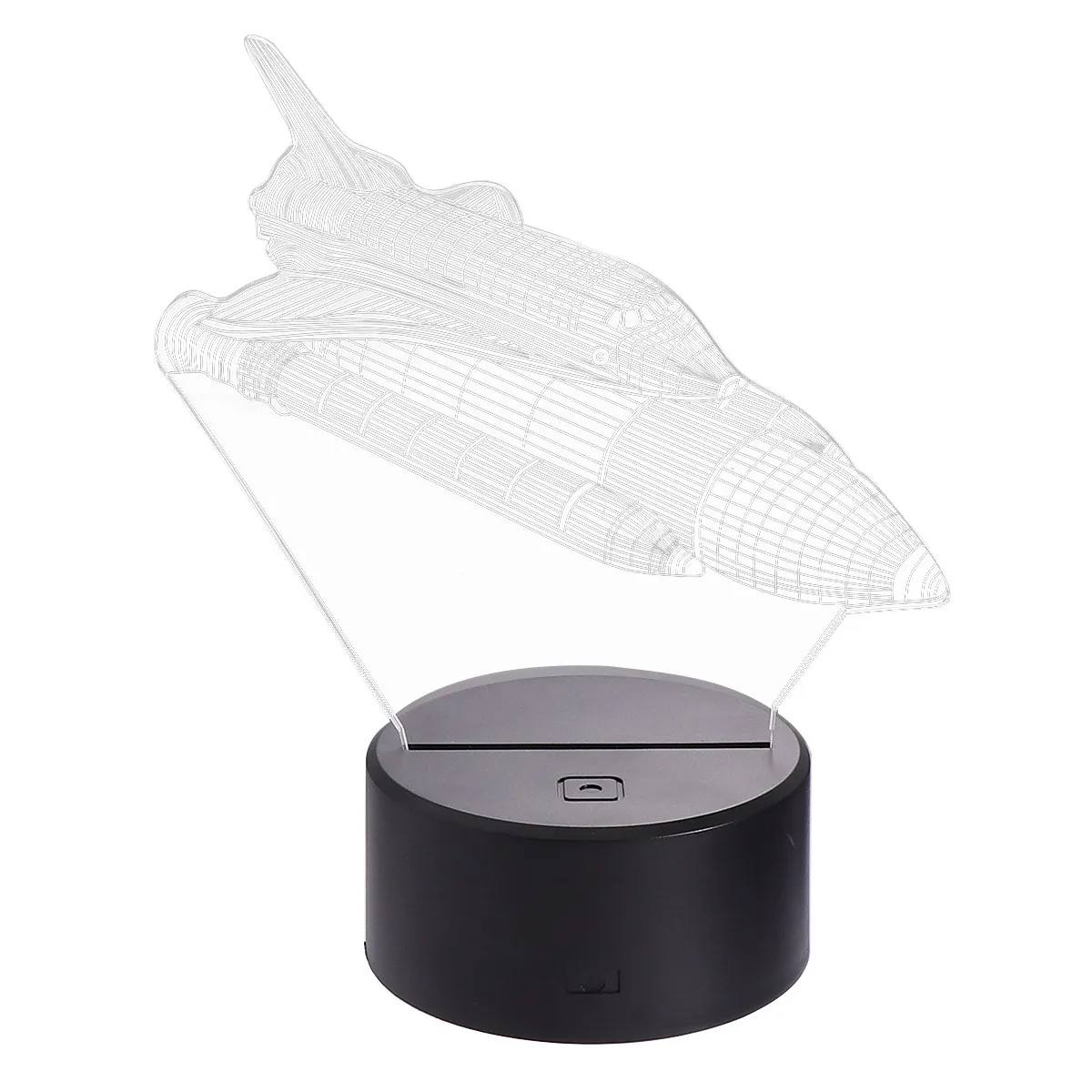 

3D-светильник в форме ракеты, светодиодная лампа для спальни, обеденного или журнального столика, уникальный декор для дома, подарок на День святого Валентина, свадьбу или вечеринку