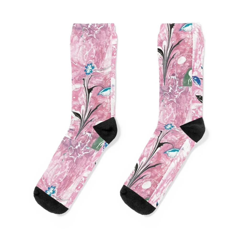 

Creative ebru art background with abstract paint Socks heated professional running colored kawaii Socks Men Women's