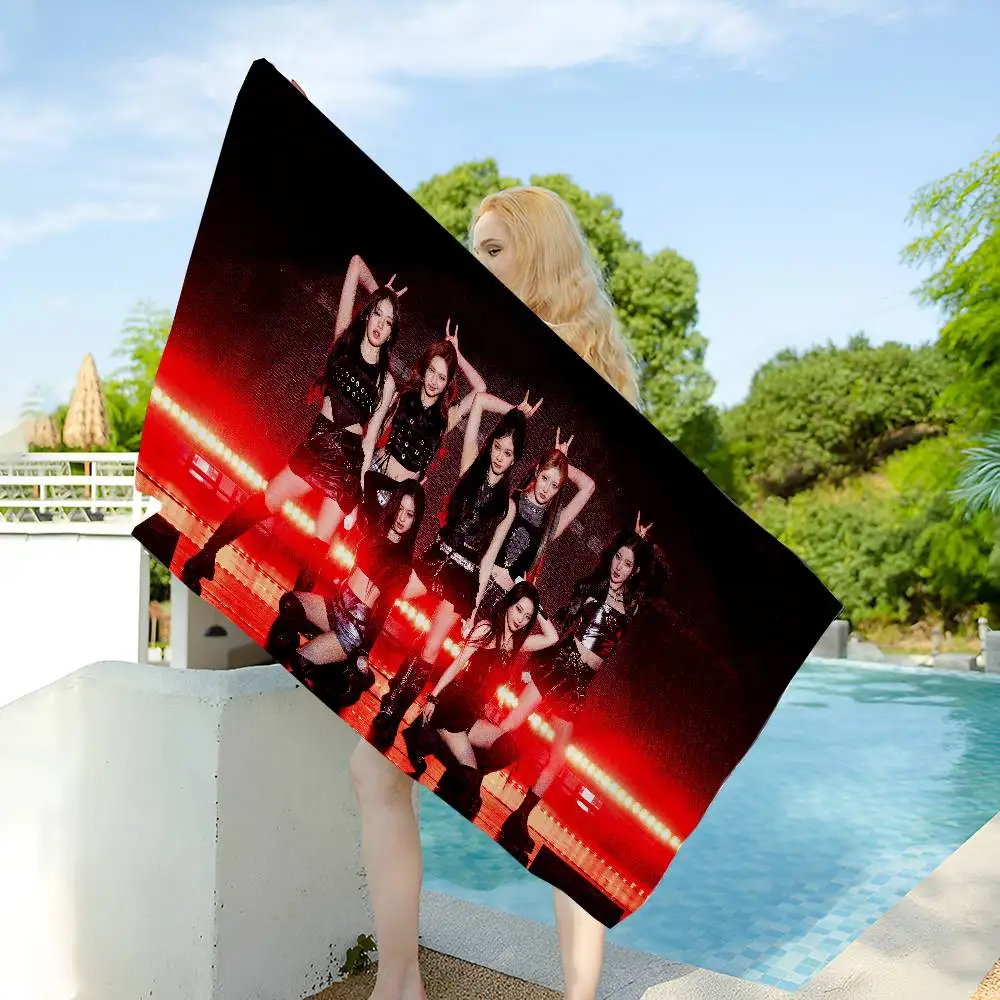 Kpop Group B-Baby M-Monster Microfiber Printed Beach Towel Mountain Climbing Yoga Beach Swimming Running Absorbent Soft Towel