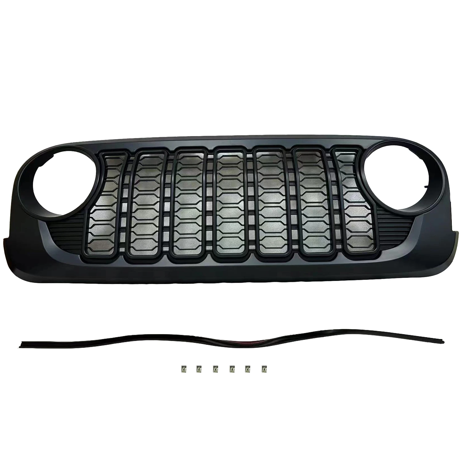 

2024 New Front Grille Car Grills for Jeep Wrangler JK 2007-2017 LANTSUN J400