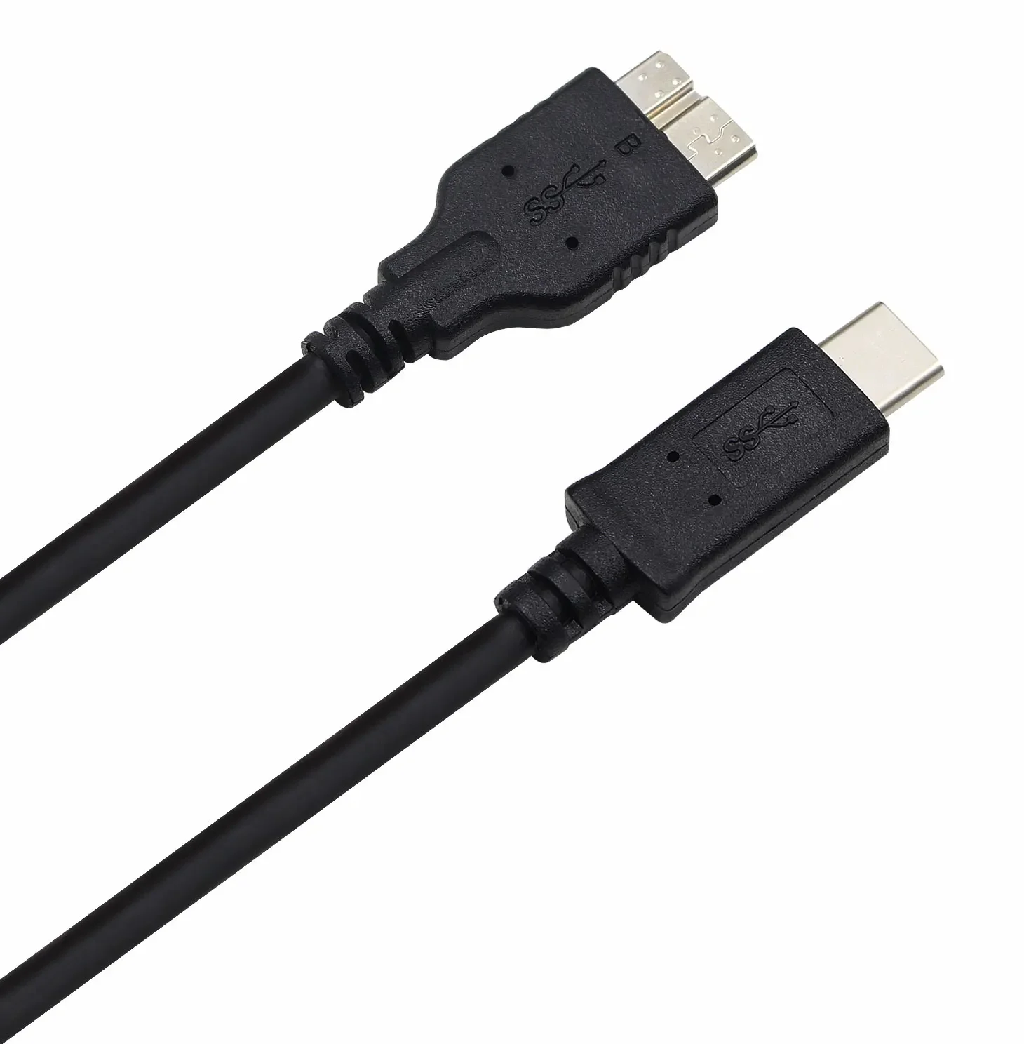 نوع C إلى المصغّر USB 3.0 كابل بيانات ل اسي D2 2 الصاعقة ، وعرة قرص صلب خارجي HDD