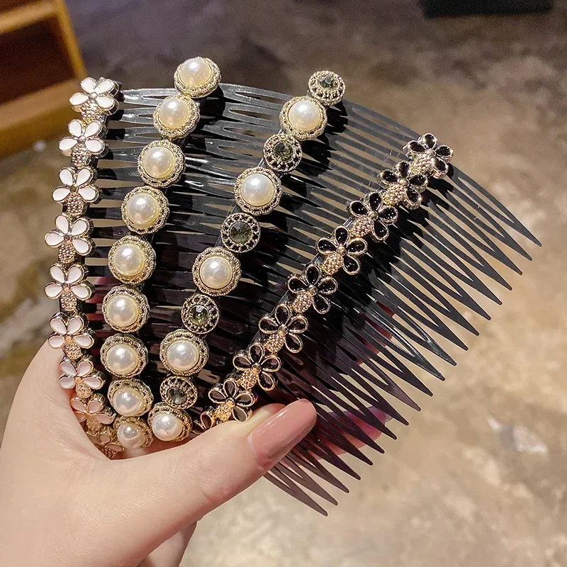 Hair Combs Bangs Hair Clips Back Head Headdresses Non-slip Broken Hairpins for Women Girls Korean Hair Accessories Styling Tools