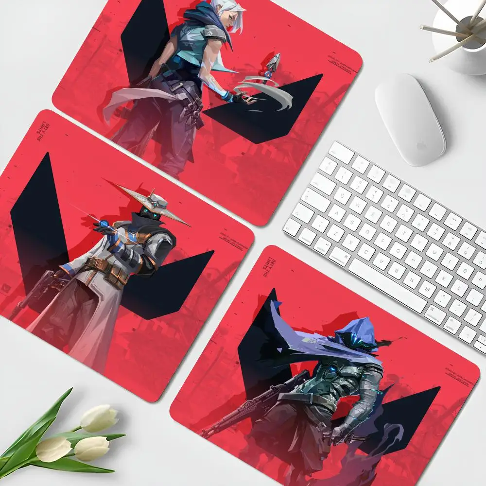 valorant Mouse Pad Small Office Table Mats Computer Accessories Washable Non-slip Rubber with Precision Lock Edge