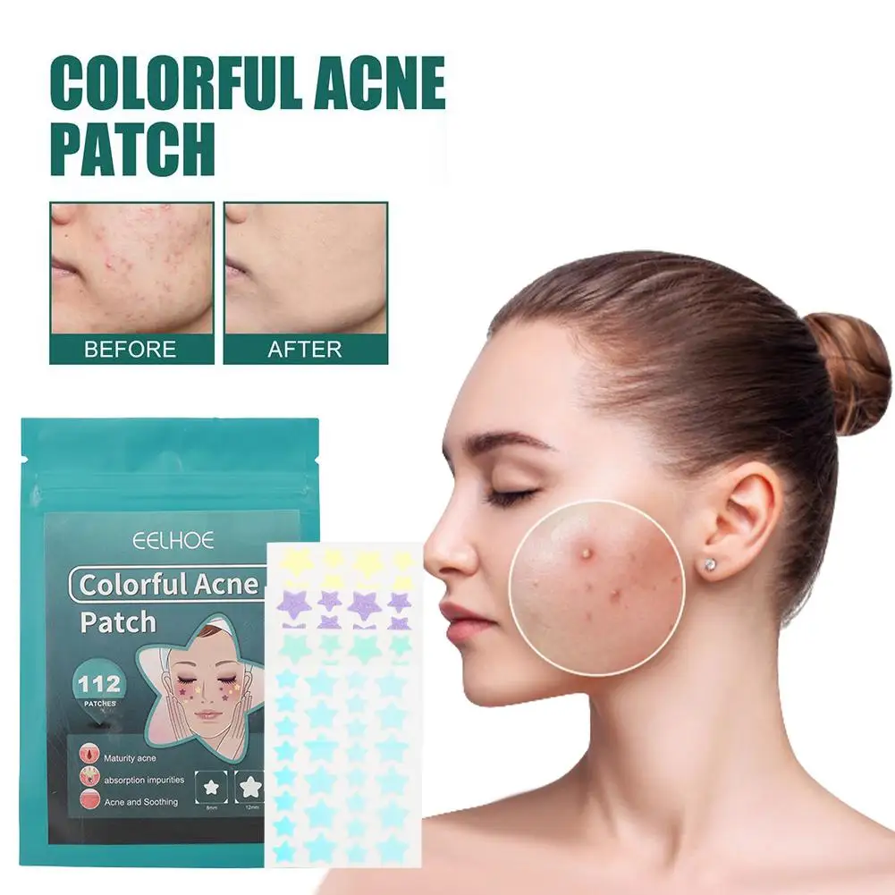 Nieuwe Ster Puistje Patch Stickers Oogverblindende Kleurrijke Gezichtsverzorging Acne Verwijdering Concealer Gezicht Plek Huidverzorging Sticker Schoonheid Make-Up Tool