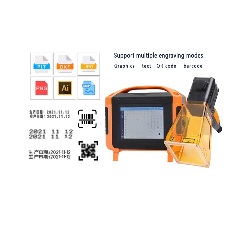 

Hot Sale Handheld Portable 20W 30W 50W Marking Machine Multifunctional Metal Fiber Marking Air Cooling New Ai