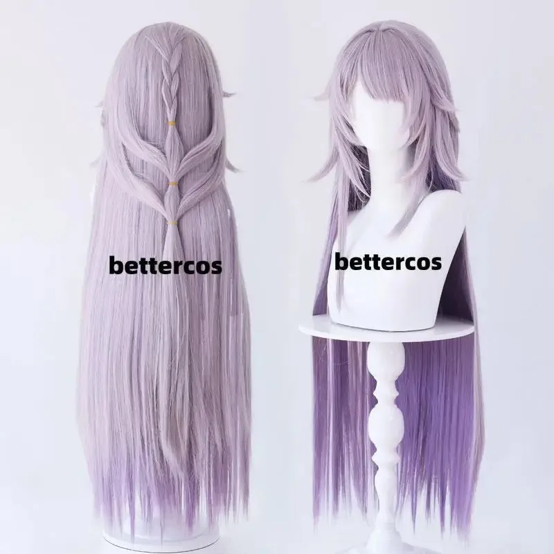 2025 22 Nuevo Cosplay Honkai Star Rail Herta Pelo largo Mujeres Juego de rol de Halloween con gorro de peluca gratis