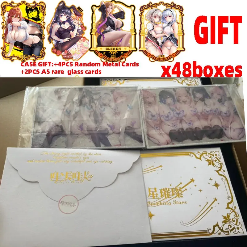 2024 all\'ingrosso Case Goddess Story Cards WAKAWAKA Collection Cards Sparkling StarWaifu Booster Box Tcg Toys And hobby Gift