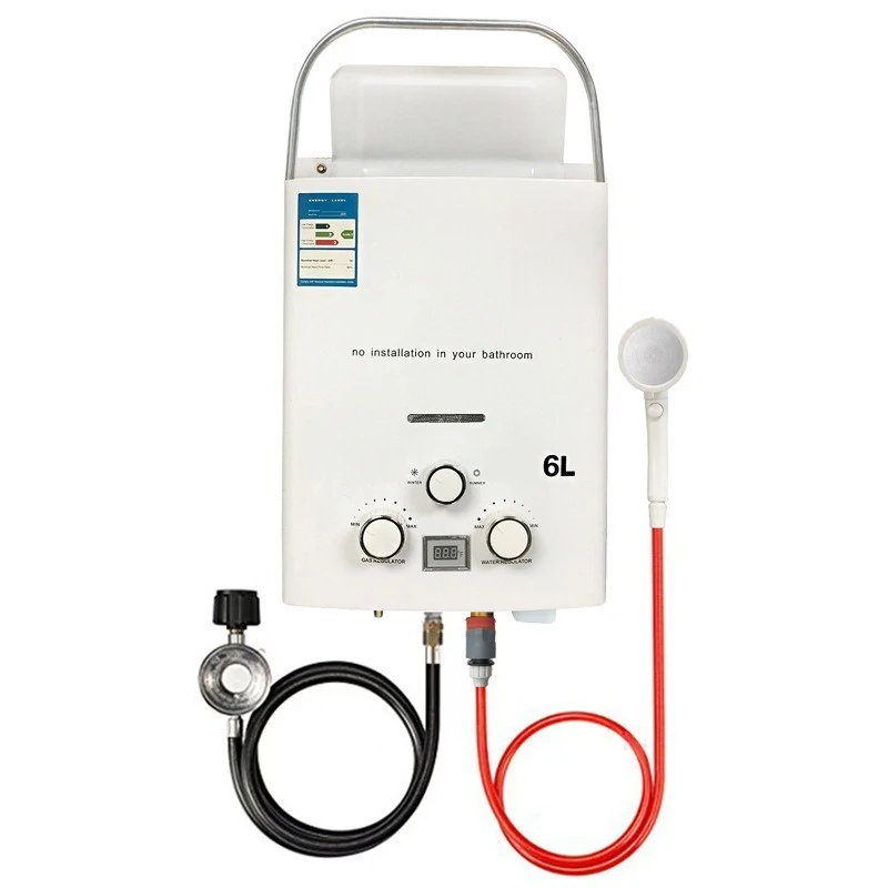 Scaldabagno esterno per camper, scaldabagno portatile a gas per il commercio estero