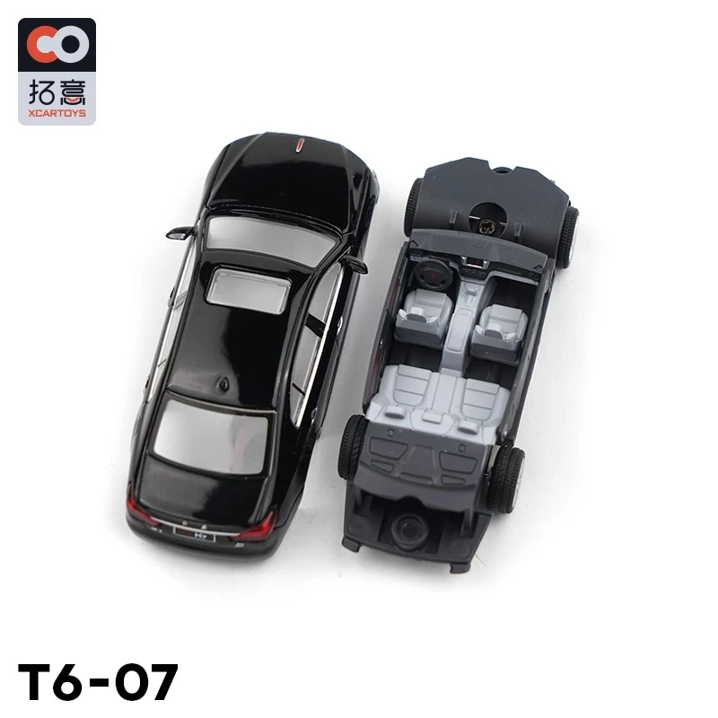 XCAETOYS 1/64 H7 berline modèle de voiture en alliage noir Souvenir adulte affichage statique classique jouet de collection cadeau cadeau d'anniversaire pour enfants