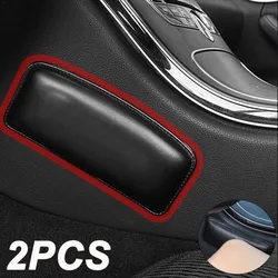 Car Knee Cushion Leather Knee Pad For Car Interior Pillow Comfortable Memory Foam Universal Truck Thigh Support Car Accessories