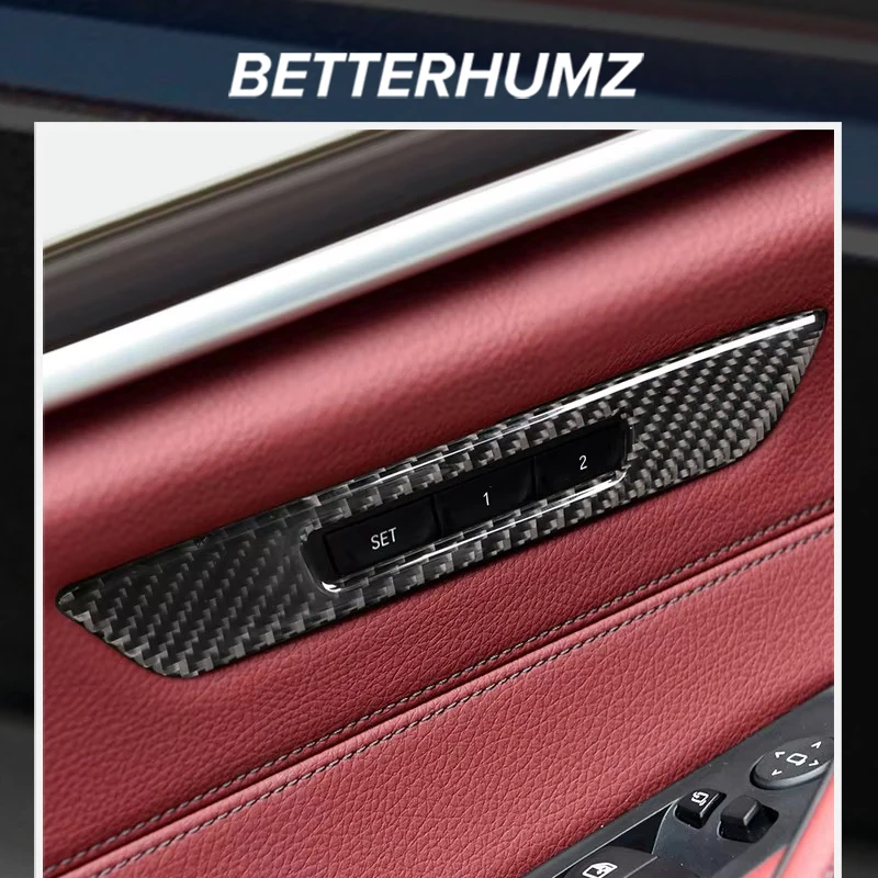 

Carbon Fiber For BMW 5 Series G38 Auto Door Window Seat Adjustment Cover Trim Sticker Decoration Tuning Car Interior Accessories