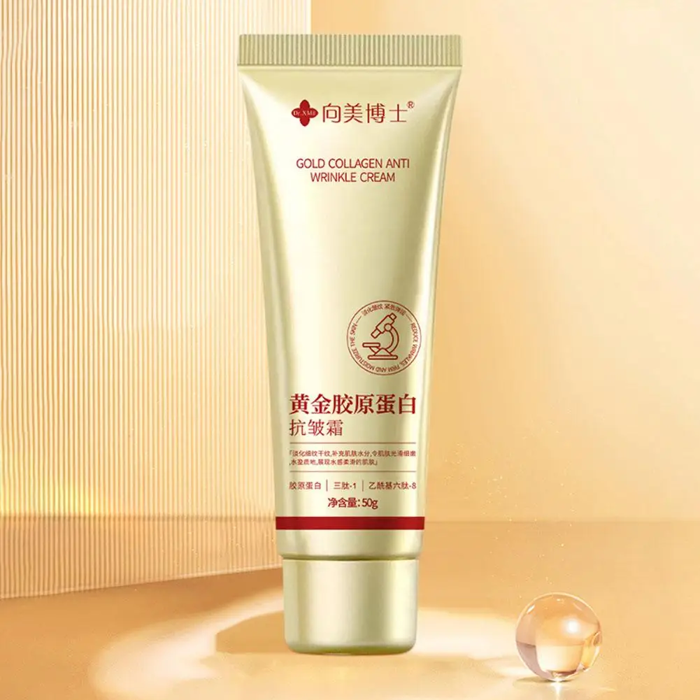 Gold Collagen Anti Wrinkle Cream Firming Moisturizing Skincare Cream Skin Care Fade Facial Fine Lines Facial Tightening