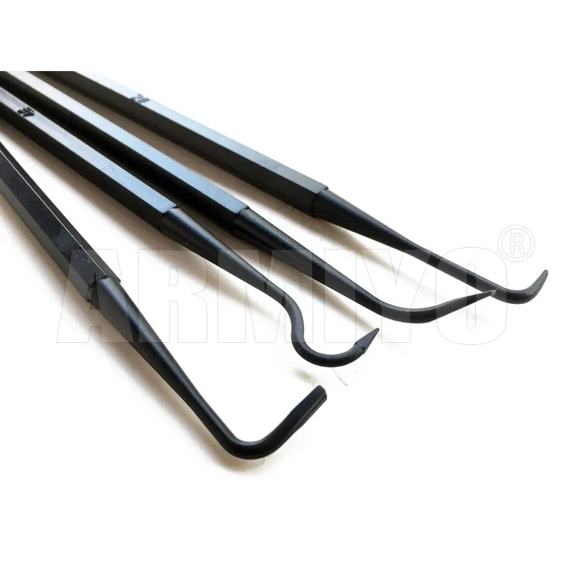 Armiyo 4pcs/Set Double Ended Nylon Pick Set Cleaning Kit Tool For Hunting Barrel Cleaner Accessories 205mm Length