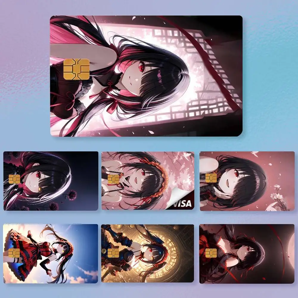 Date A Live Tokisaki Kurumi Credit Card HD Stickers Easy to replace