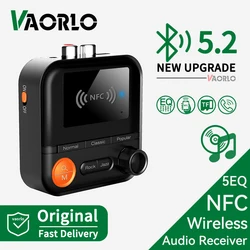 NFC Bluetooth Audio Receiver 5 EQ Modes Support TF Card Playback 3.5mm AUX R/L RCA Stereo HIFI Music Wireless Adapter With Mic