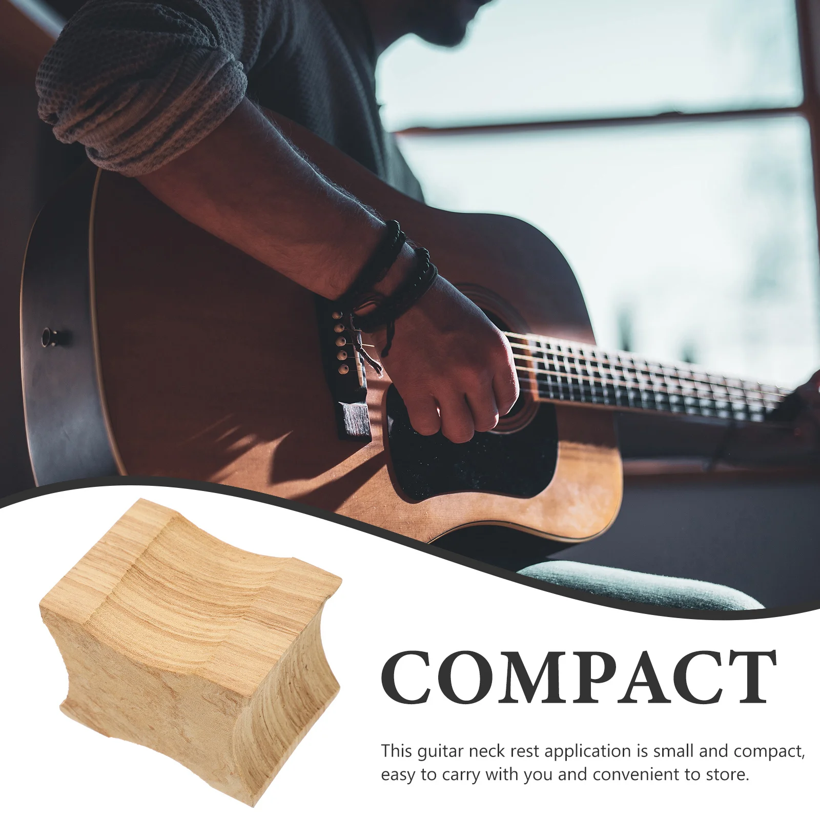 

Guitar Neck Bracket Rest Multi-functional Cushion Stand Brace Wooden Accessories Guard