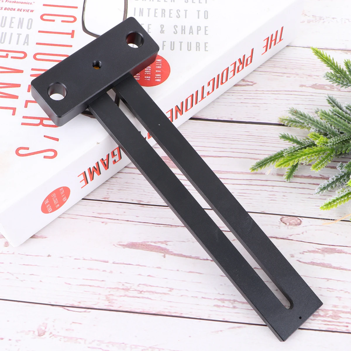 

180 Mm Scribing Ruler Line Marking Gauge Crossed Out Hole Metric System Aluminum Alloy CNC Processed Woodworking Accessories