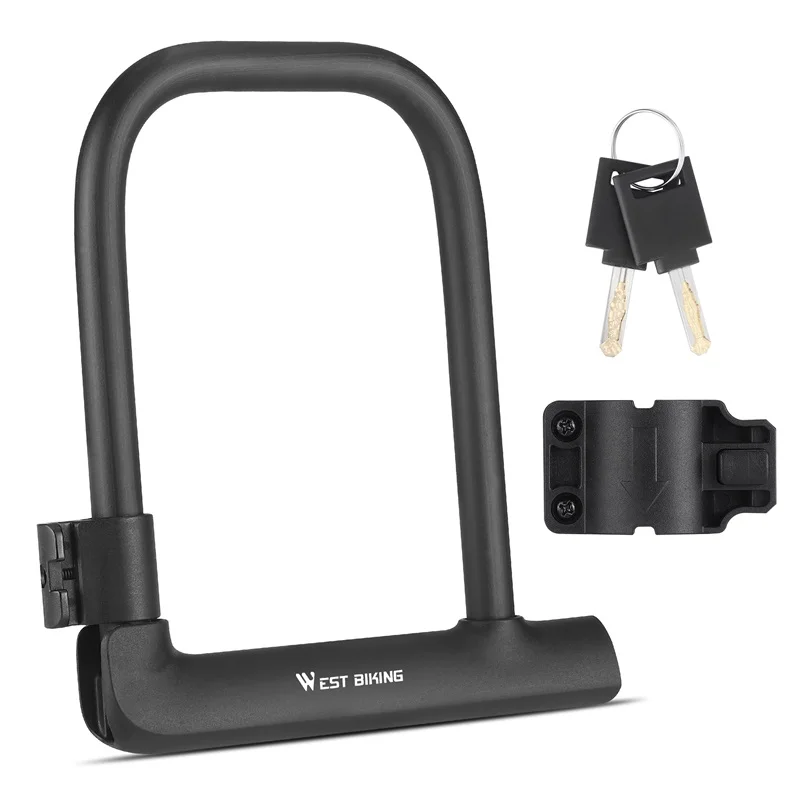 AliExpress West Biking WEST BIKING Bike Lock U Shape Portable Anti Theft Highsecurity Bicycle Locks For Electric Scooter Motorbike Cycling Accessories