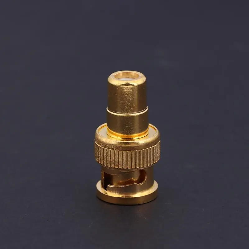 Video Audio AV Cables BNC Male To RC Female Adapter 75ohm Gold Plated Connector BNC Male To RC Female