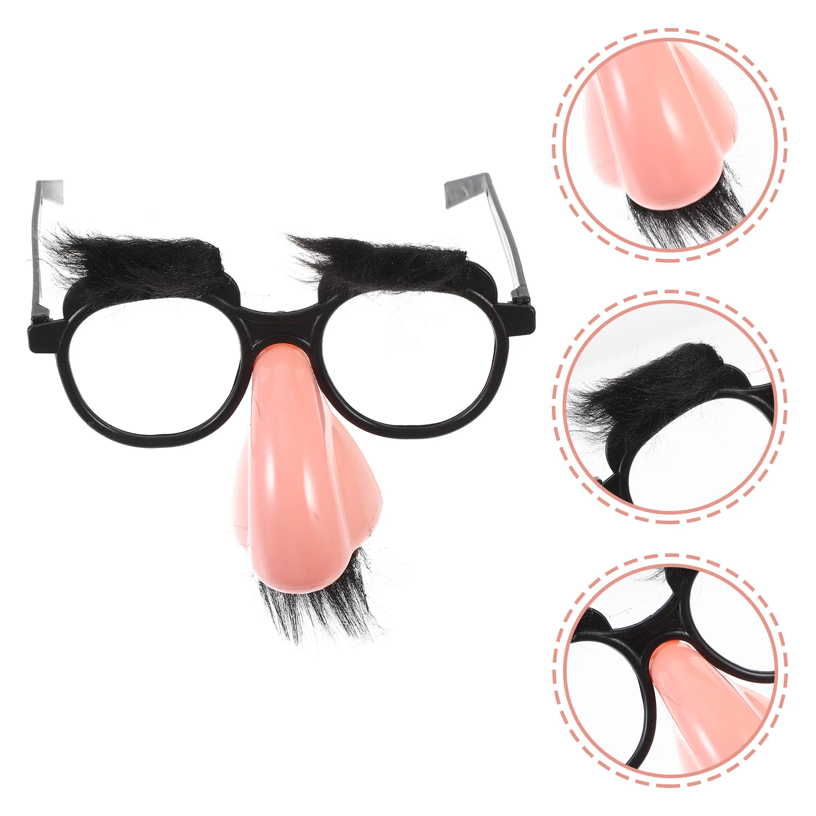 Makeup Man Halloween Spider Web Big Nose Beard Glasses Costumes Funny Sunglasses