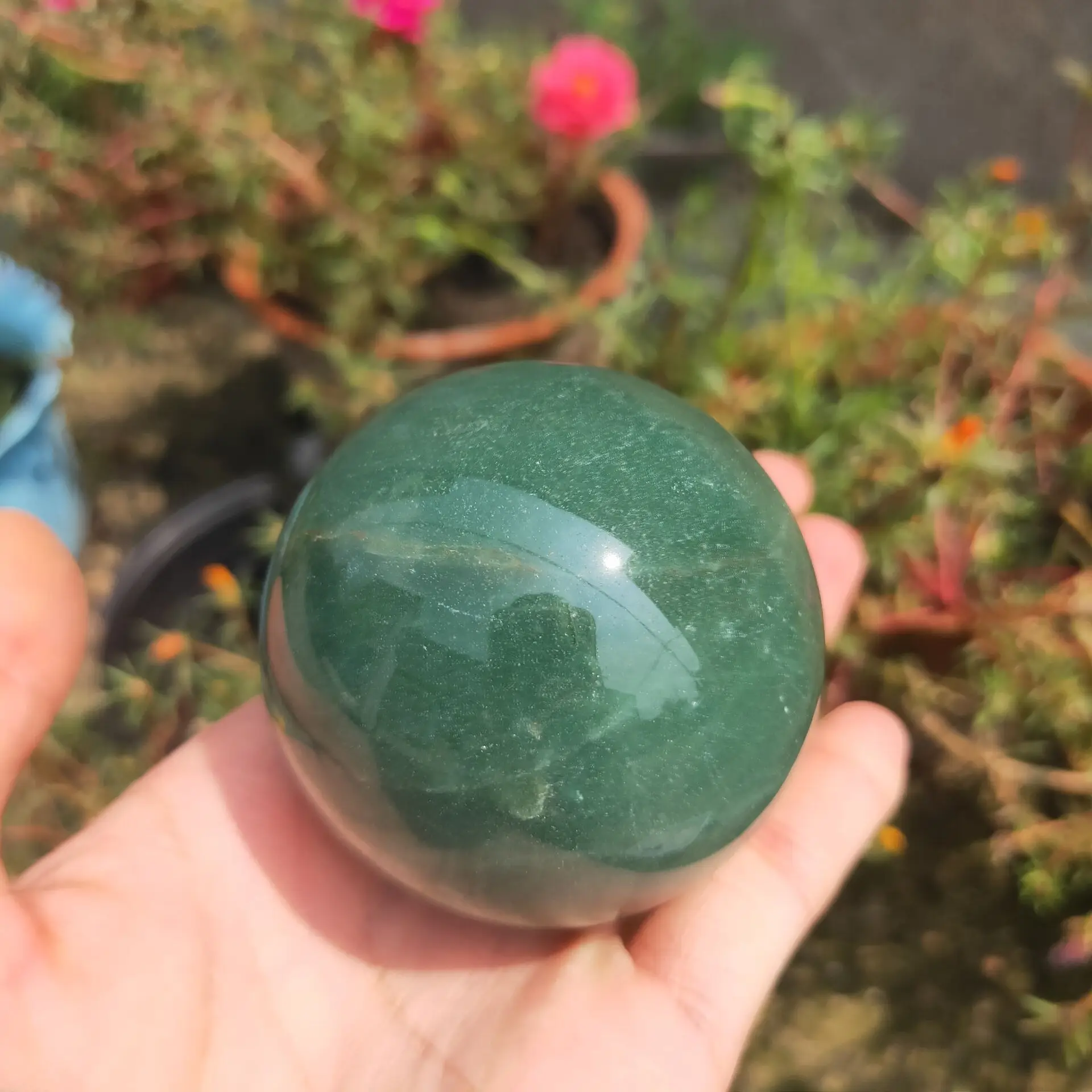 1PC 250-500g Natural Green Aventurine Sphere Ball-Gorgeous Green Aventurine Sphere