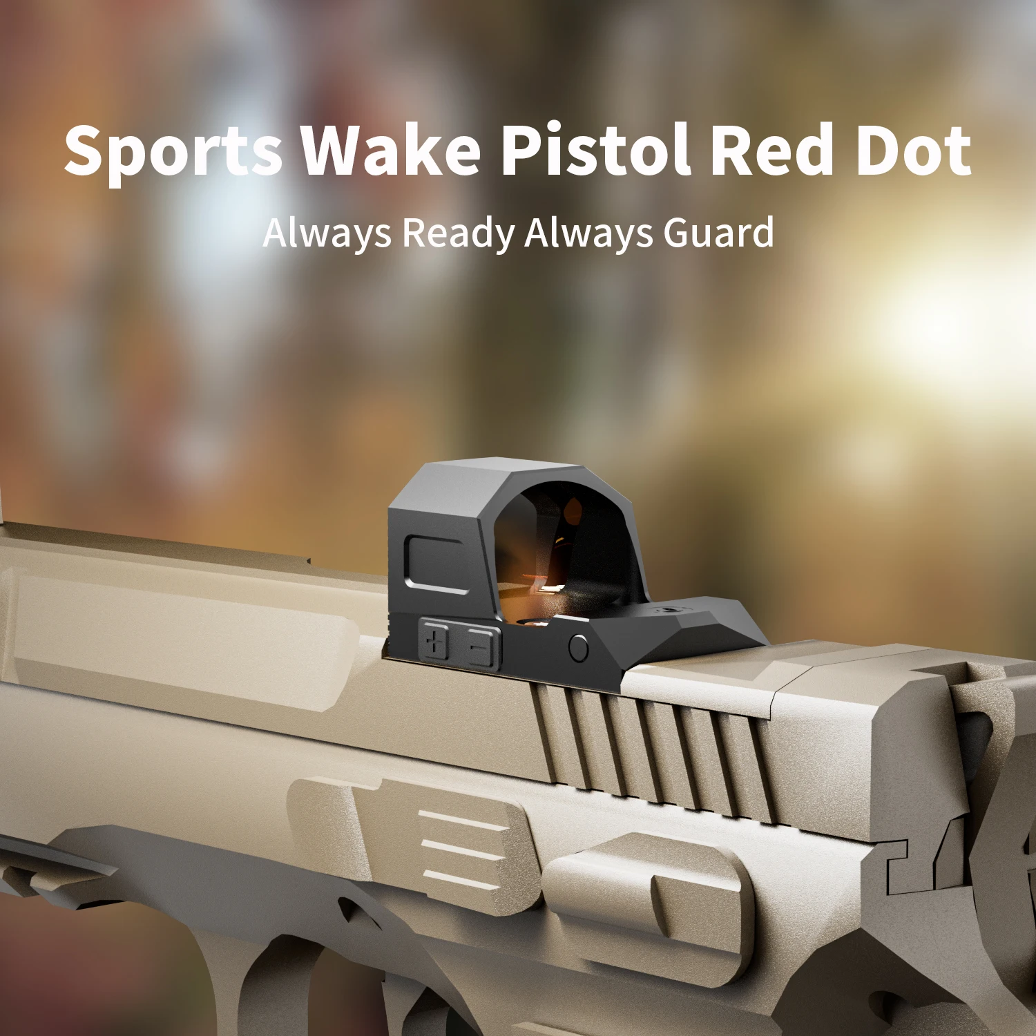 KF-20 red dot sight, multi grid MOJ footprint motion sensor, compatible with G17, suitable for 20mm standard rail mounting seat