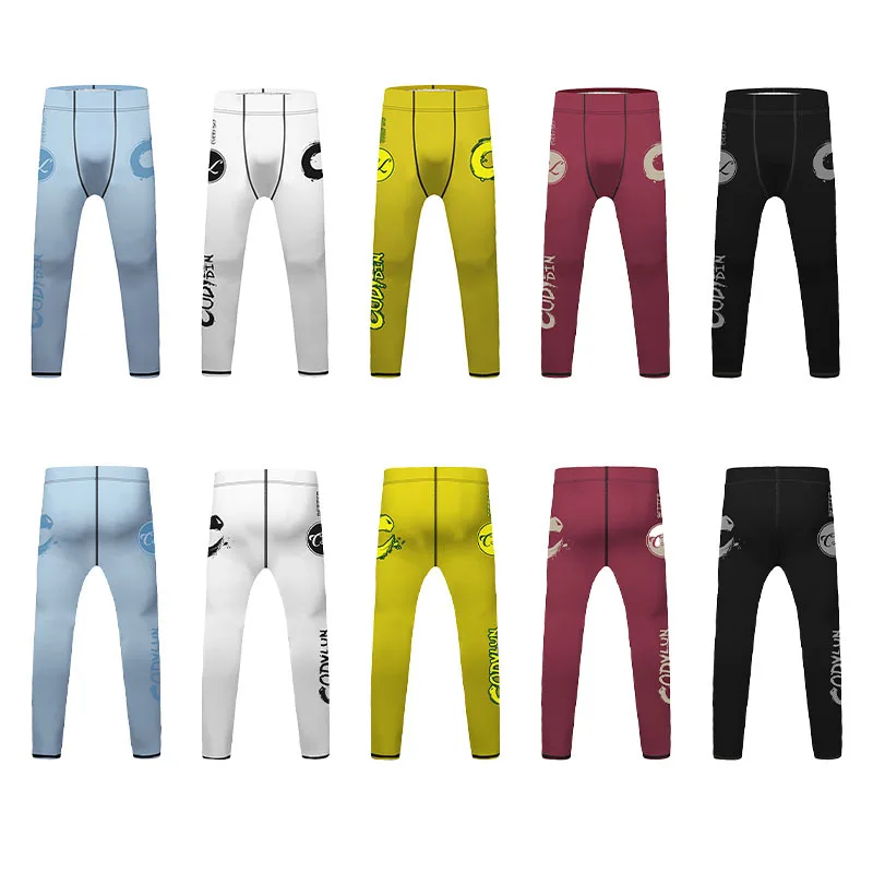 Children Sport Running Pants Kids MMA BJJ Training Pants Boys Basketball Exercise Grappling Boxing Leggings Muay Thai Trousers
