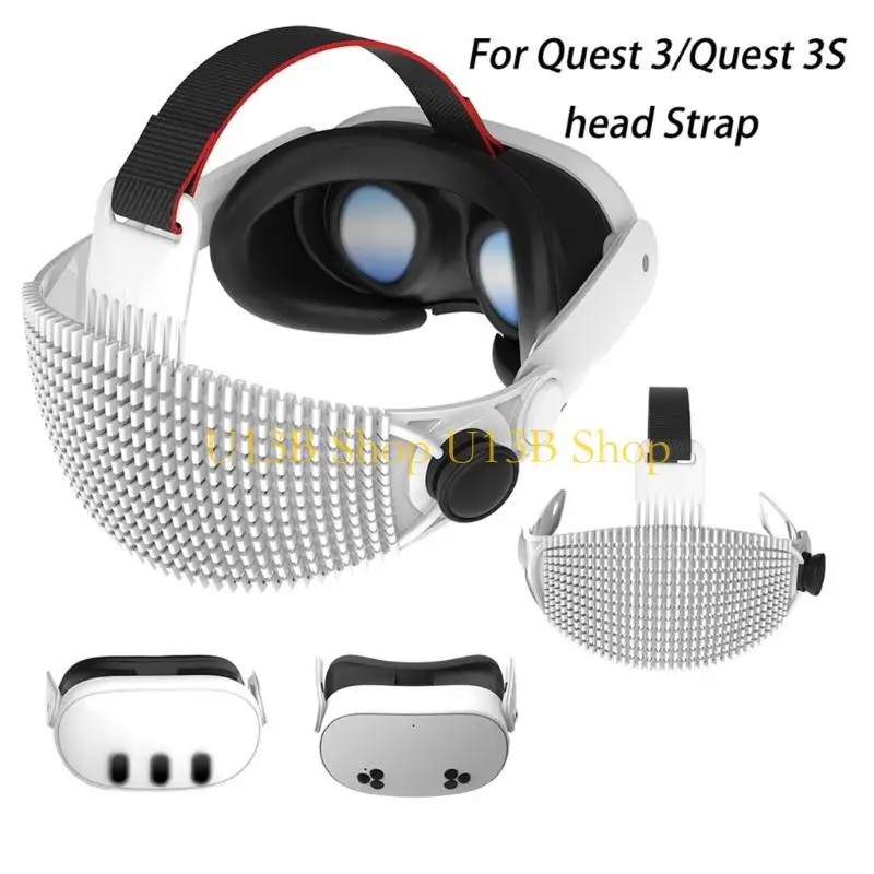 U13B Flexible Silicone Headband For VR Glasses With Multiple Adjustment And Sweat Resistant Construction
