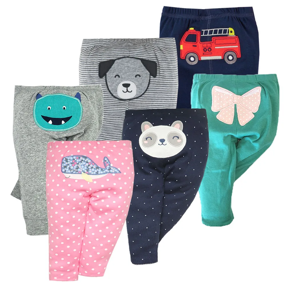 3PCS/LOT Newborn Baby Pants 9-24M-3T Spring Autumn Baby Leggings Cotton Infant Boys Pants Unisex Girls PP Trousers Kids Clothing