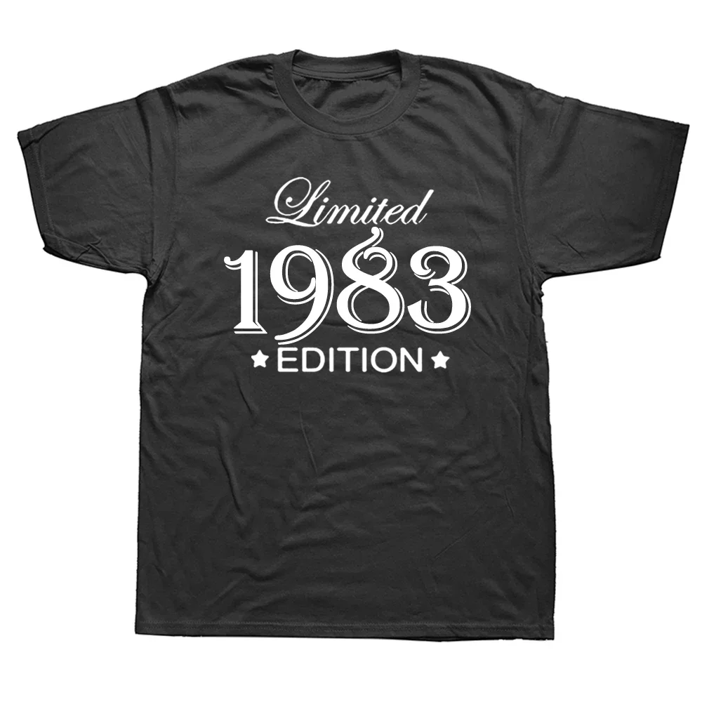 Birthday Gifts Funny Vintage Made in 1983 T Shirt 40th Birthday Graphic Streetwear Short Sleeve Summer Style T-shirt Men